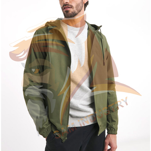 Veste coupe-vent légère et imperméable pour homme, écologique, avec logo personnalisé sur le devant, style streetwear - Product Image 3