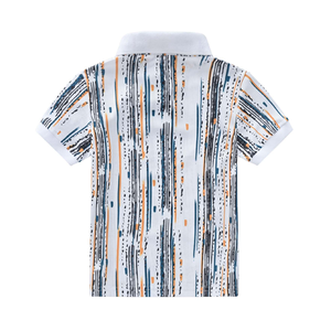 เสื้อโปโลเด็กผู้ชายลำลอง ดีไซน์พิเศษ ผ้าฝ้ายพรีเมียมเนื้อนุ่ม พิมพ์ลาย สวมใส่สบาย - Product Image 6