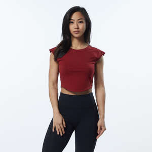 Camiseta Deportiva Corta para Mujer, Ajustada, con Diseño Personalizado, Logotipo Impreso, de Alta Calidad, en Oferta - Product Image 5