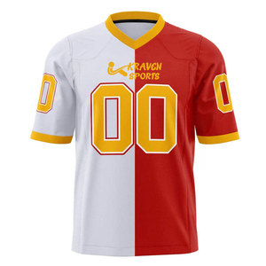 Jersey de Fútbol Americano Sublimado de la Mejor Calidad, Diseño de Cuello Personalizado, Jersey de Fútbol Americano Estampado - Product Image 1