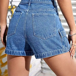 Shorts de Mezclilla Ajustados de Primera Calidad para Mujer, Shorts de Mezclilla Ajustados de Cinco Bolsillos, Shorts Casuales de Verano Personalizados - Product Image 2