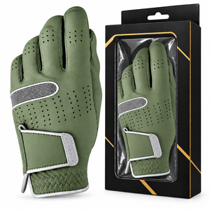 Guantes de Golf con Logotipo Personalizado, Embalaje Personalizado Gratuito, Ropa Deportiva, Guantes de Golf para Hombre de Cuero Cabretta Antideslizantes - Product Image 5
