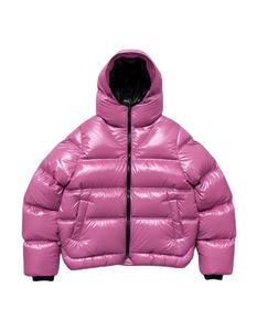 Waterproof Canvas Knitted <b>Quilted</b> Puffer Jacket Zipper Hooded Cotton Breathable Reversible Wool Lined <b>Winter</b> Women Outerwear - Product Image 4