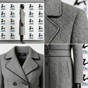 Abrigo largo de lana para mujer, estilo trench, doble botonadura, elegante, formal, de alta calidad, cálido, ajustado, para invierno. - Product Image 4