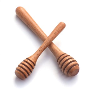 Cuchara de madera para miel, ideal para el hogar, fiestas y bodas, palitos de madera para mezclar miel, herramientas manuales para el desayuno en la cocina. - Product Image 3