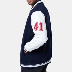 ผู้ผลิตแจ็คเก็ตเบสบอลแบบ Letterman พรีเมียม พิมพ์ลายตามสั่ง สำหรับผู้ชาย แจ็คเก็ต Varsity แขนหนัง - Product Image 2