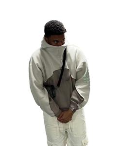 Personalizado de alta calidad de doble capa 500 Gsm Fleece Hoodies Fabricantes Heavy Hoodie Puff Printing Heavyweight Mens Cropped Hoodie - Product Image 5