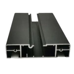Perfiles de Extrusión de Aluminio Biselados en Negro Brillante para Construcción, Muebles, Bricolaje, Taller, Ligeros, Duraderos, Fáciles de Ensamblar - Product Image 1