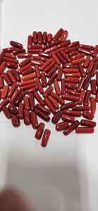 Coral Rojo Natural Italiano en Forma de Cápsula, Gema de Alta Calidad, Gema Suelta para Pendientes, Fabricación de Joyería de la India - Product Image 2