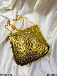 Hot Selling <b>Ladies</b> Clutch <b>Bag</b> Antique Brass Luxury Crafts Latest Design Women's <b>Messenger</b> Purse Daily Use Wholesale Price - Product Image 6