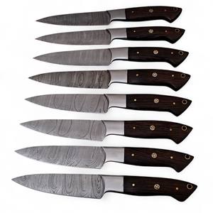 Couteau à steak Wengee, forgé à la main, en acier Damas professionnel, avec manche ergonomique, design moderne, pour usage quotidien et culinaire. - Product Image 1