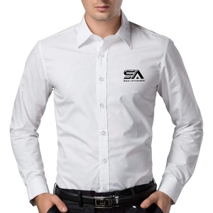 Camisas Casuales de Manga Larga para Hombre de Primera Calidad, Cierre de Botón, Formales, Elásticas, Ajustadas, de Poliéster/Algodón para Oficina - Product Image 4