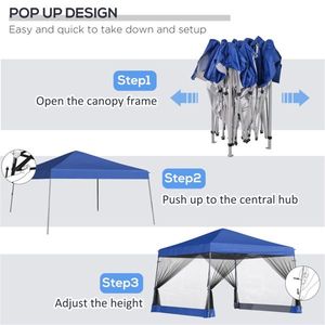 Tenda Pop-up con Gambe Inclinabili per Spiaggia, Design Pratico con Tettoia - Product Image 5