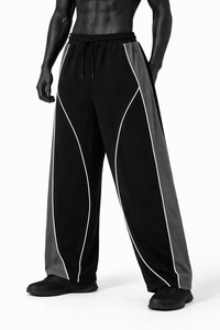 Pantalones Jogger Unisex de Cintura Alta y Pierna Ancha, Pantalones Casuales para Descansar, Personalización OEM, Proveedor de Ropa Deportiva al por Mayor - Product Image 5