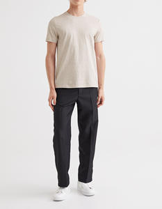 Camisetas Extra Grandes para Hombre con Relieve, 100% Algodón, Impresión de Logotipo Personalizado, Colores Sólidos, Corte Cuadrado - Product Image 5