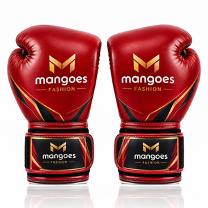 Mangoes Fashion Customizable Professional Boxing Gloves Faux Leather Closure Breathable Lightweight Adjustable Wrist <b>Strap</b> - Product Image 4