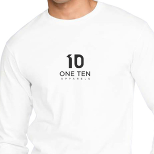Camisetas de Manga Larga Blancas para Hombre, Camisetas Casuales de Cuello Redondo de Algodón Premium, Camisetas Lisas con Logotipo Personalizado para Ropa al por Mayor - Product Image 4