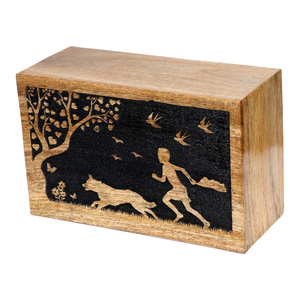 Large Handmade <b>Wooden</b> Urns for Human & Pet Ashes Mango Wood Cremation Urn <b>Box</b> Funeral Burial <b>Memorial</b> Urns Gifts at Cheap Price - Product Image 3