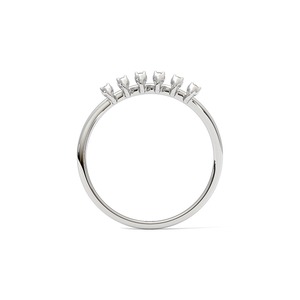 Bague minimaliste en argent sterling 925 avec diamant naturel pour femme, bague délicate en argent sterling avec diamant tombant - Product Image 6