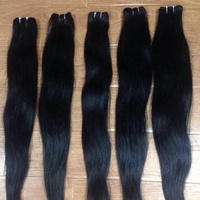 Extensions de cheveux naturels indiens non traités, d'un seul donneur, cuticules alignées, Remy, double épaisseur, cheveux bruts, Tamil Nadu, 100g