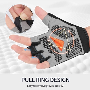 FITME SPORTS 2025 Gants de cyclisme respirants unisexes pour l'été, demi-doigts en Spandex avec fermeture à boucle, design et logo personnalisés - Product Image 2