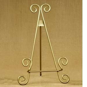 Support d'affichage métallique pour la décoration intérieure, chevalet en fer réglable en hauteur avec motif en spirale pour toiles de peinture, portable - Product Image 3