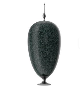 Urna Moderna de Mármol Verde Estilo Art Deco, Recipiente Ovalado para Recuerdos con Tapa Metálica, Recipiente Conmemorativo, Contenedor Decorativo para Cenizas - Product Image 2