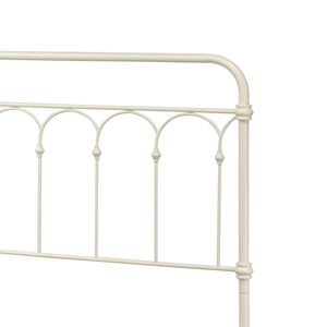 Letto matrimoniale in metallo con finitura bianco citron - Product Image 6