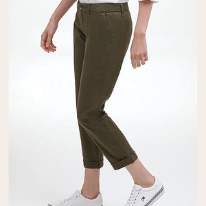 Verde Oliva 2024 nueva tendencia color y tamaño personalizado mujeres Golf chino pantalones secado rápido transpirable Casual Chino Slim Fit traje pantalón - Product Image 4