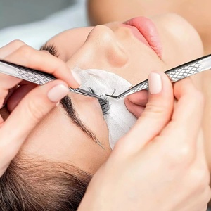 Ensemble de pinces à cils en acier inoxydable Ryzer Studio, 1 pièce, pointe incurvée et pointue, outils de beauté pour extensions de cils, maquillage et outils - Product Image 6