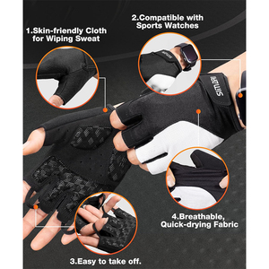 GEL <b>Pad</b> Cycling Gloves for Men & Women, Workout Gloves with <b>Cushion</b>, Breathable, Grip, Biking, Weight Lifting Training, Fitness - Product Image 5