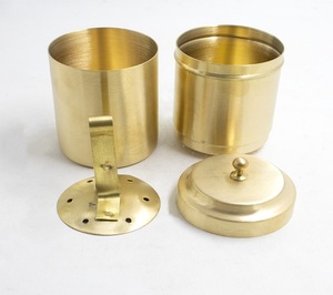 Filtre à café en laiton avec piston, finition mate, ensemble de brassage traditionnel du sud de l'Inde, idéal pour la cuisine, les cadeaux et l'usage domestique - Product Image 4