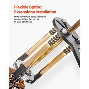Set Estrattore Cuscinetti Interni ed Esterni 36-in-1, 36 Pezzi, Estrattore a Gancio a 3 Griffe con Albero Interno Multifunzione per Estrattori di Ingranaggi - Product Image 4