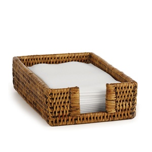 Rattan napkin holder rectangle basket for napkins storage ramadan festival table decorations - Product Image 5