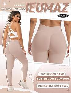 Pantalons de yoga tendance à taille haute pour femmes, leggings longs et capri pour femmes - Product Image 2