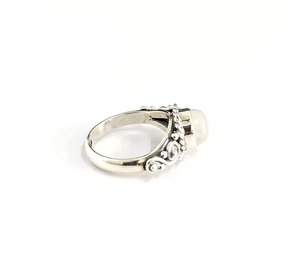 High Grade <b>Moonstone</b> <b>Ring</b> Made Sterling Silver 3.4 Grams Elegant Jewelry for Any Occasion Wear - Product Image 3