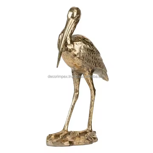 Handcrafted Modern Design Pelican Animal <b>Bird</b> Statue Gold Plated Aluminum Home <b>Decor</b> Sculpture by <b>Decor</b> impex - Product Image 1