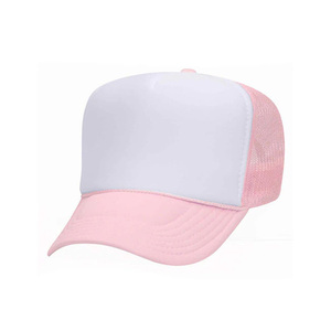 Custom Customized ODM Wholesale Bulk Factory Manufacturer White Foam Mesh Trucker Hat Baseball Cap Snapback Beach Cycling - Product Image 5