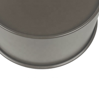 Moule à gâteau rond en acier au carbone de 18cm (7 pouces) de profondeur avec base antiadhésive pour four