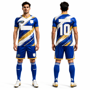 Tenue de football très vendue, mélange de polyester et d'élasthanne de qualité supérieure, doux, respirant, extensible dans quatre directions, excellence athlétique - Product Image 2