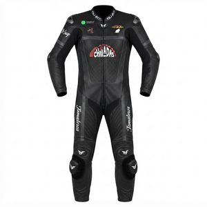 Combinaison de moto en cuir sur mesure de qualité supérieure MotoCP Racing 1 pièce, équipement de conduite avec bosse niveau 2 CE, fabriquée sur mesure - Product Image 1