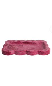 Plateau de service multifonctionnel en résine époxy, durable et portable, pour vaisselle, ustensiles de cuisine, service alimentaire, plateau de petit-déjeuner - Product Image 2