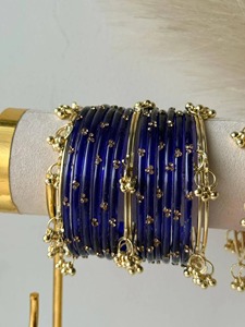 Bracelets tendance élégants en verre plaqué argent pour femmes, empilables, écologiques, design unique, accessoires de poignet modernes pour le quotidien - Product Image 5