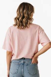 เสื้อยืดผู้หญิงฤดูร้อน สีกรมท่า ผ้าฝ้ายนุ่ม สวมใส่สบาย แขนสั้น ระบายอากาศได้ดี คุณภาพสูง ปรับแต่งได้ คอกลม ไหล่ตก ทรงหลวม - Product Image 3