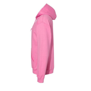 Men's <b>Pink</b> Hooded <b>Sweatshirt</b> Regular Fit Cotton French Terry Casual Pullover with Front Pocket Winter Eco-Friendly Streetwear - Product Image 4