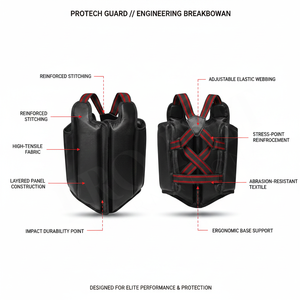 รับผลิตเสื้อเกราะป้องกันอกแบบ OEM ODM สำหรับการฝึกซ้อมและชุดกีฬา  ทนทานต่อแรงกระแทก ประสิทธิภาพสูง - Product Image 2