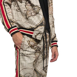 Ensemble de survêtement homme délavé à l'acide de qualité supérieure, tissu respirant, pour le sport et le jogging, avec logo personnalisé, streetwear, vente en gros OEM - Product Image 6