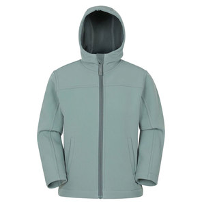 High Quality Breathable Wholesale Woolen Softshell Jacket Outdoor Waterproof Windproof Hooded Front Logo <b>Yarn</b> Dyed Unisex - Product Image 1