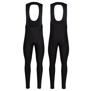 Pantalones Cortos de Ciclismo Unisex Ajustados, Largos, Negros con Dorso Amarillo, de Secado Rápido, que Absorben la Humedad, de Spandex/Nylon - Product Image 1
