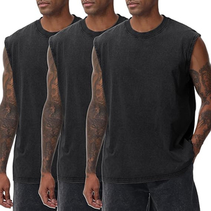 <b>Men's</b> Cotton Athletic Tank Top Custom <b>Singlet</b> <b>for</b> Gym Training Running Breathable Washed Formal <b>Singlet</b> Vest Custom Colors Sizes - Product Image 1